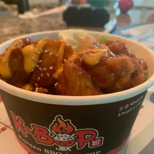 Korean fried chicken bowl