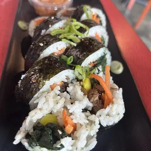 Bulgogi kimbap: great flavors!