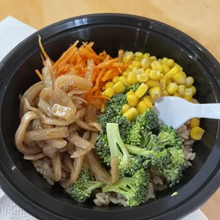 Just veggies. Delicious