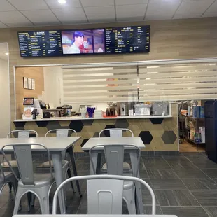 interior, sushi and sashimi