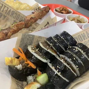 sushi and sashimi, food