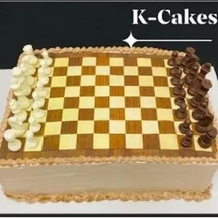 All Edible Chessboard Cake