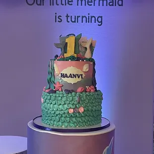 Butterscotch Cake - Mermaid theme.