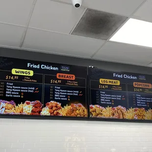 menu and prices