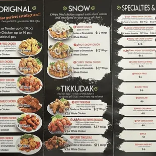 Menu as of 10/16/23