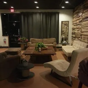 Chill lounge area to hang out with your friends while enjoying some quality beer and wine.