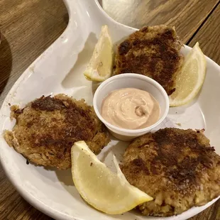 Mini crab cake appetizer
