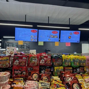 More snacks and menu