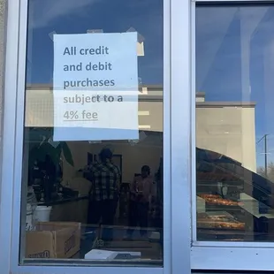 There is a credit/debit fee