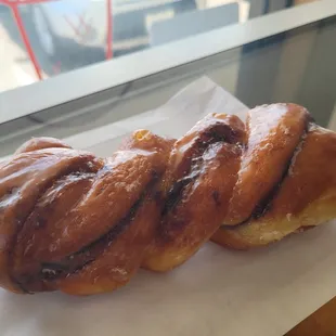 Chocolate Cinnamon Twist Donut