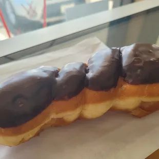 Chocolate Glazed Twist Donut