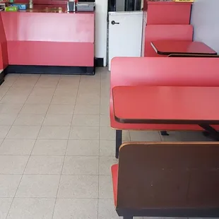 the inside of a restaurant