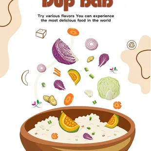 a bowl of rice with various ingredients
