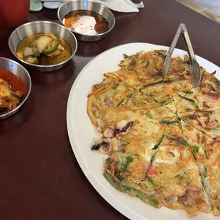 Seafood pancake