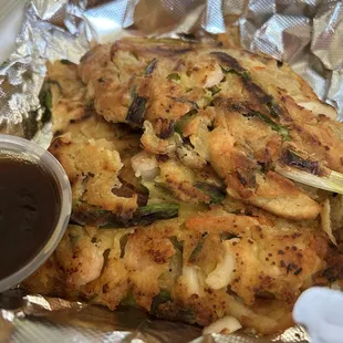 Seafood pancake