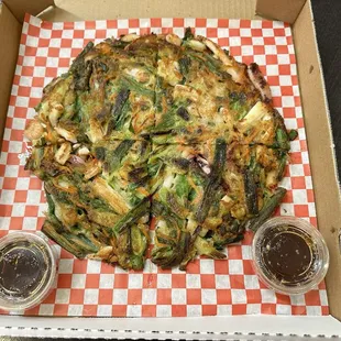 Seafood pancake