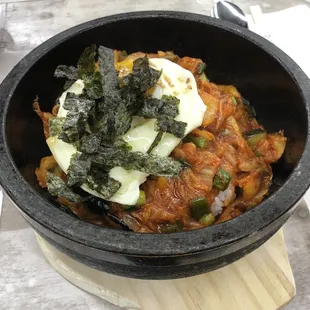Kimchee Bokkum Dolsot Bap