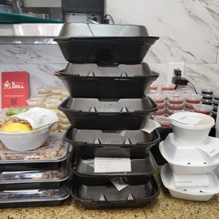 Door dash Togo orders With labels