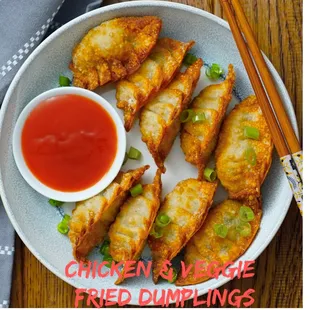 Chicken &amp; Veggie fried Dumplings