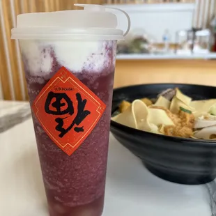 Concord Grape Green Tea Slush