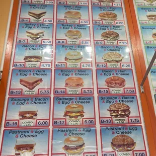 Breakfast menu in 2022