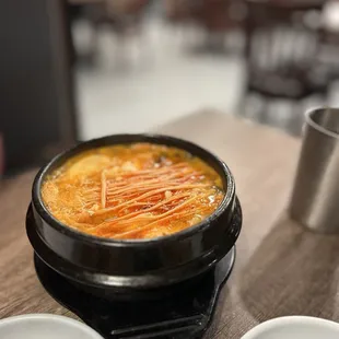 Seafood tofu soup