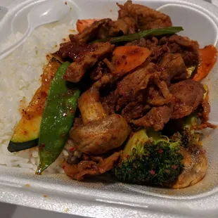 Spicy garlic pork