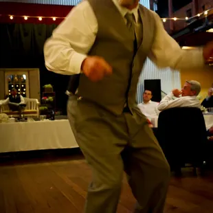 Dad busting a move!