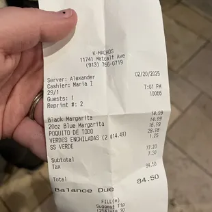 Reciept