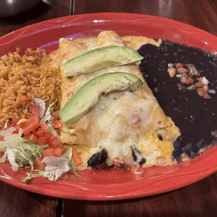 Steak Carbon Enchiladas Platter