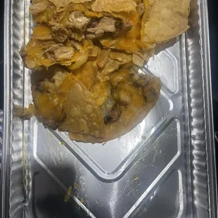 Soggy, unappetizing, with a sloppy presentation.