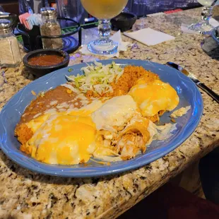 Golden Chicken Chimichanga