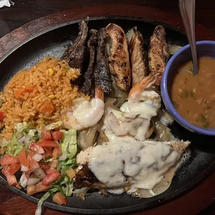a plate of food on a table