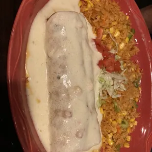 Chicken and Mushroom Burrito