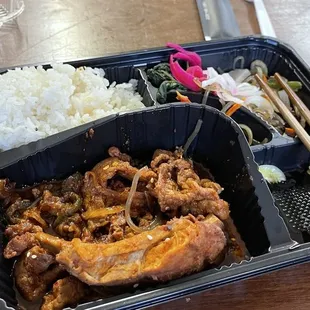 The food smelled so good that I forgot to take a picture before I started devouring it. I think I ordered the Mama bowl #2.
