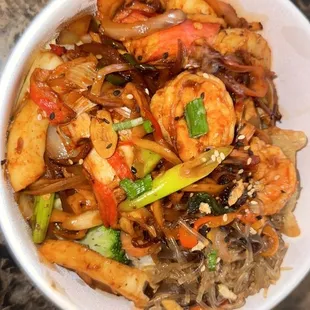 This one is the shrimp mama #4 and it comes with different kind of seafoods