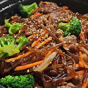 Japchae satisfied all our cravings. Delicious freshly made &amp; leftovers were even better!