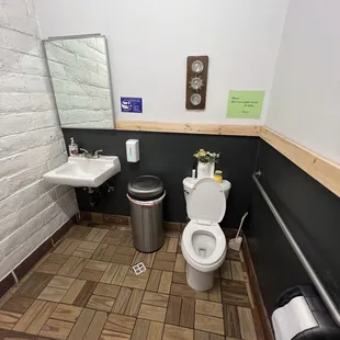12/31/24 One unisex bathroom.