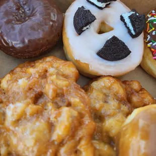 a variety of donuts