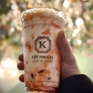 Guava yogurt drink so refreshing! No caffeine