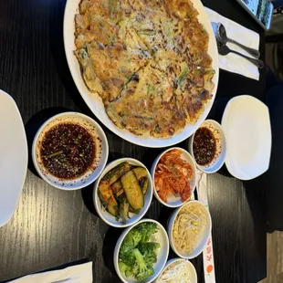 Seafood pancake