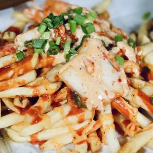 a close up of a plate of food