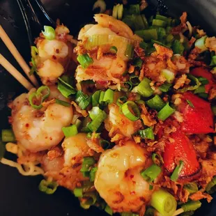 Lobster garlic dry ramen