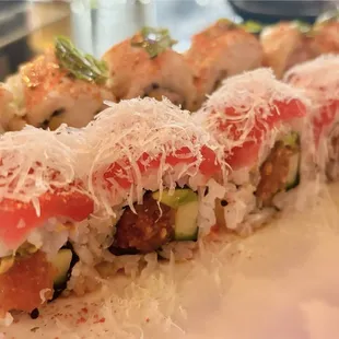 Walu Whale and the Truffle Shuffle. Both AMAZING rolls. Been hearing about Sushi by Han. So so so glad I came. Will come back ASAP.