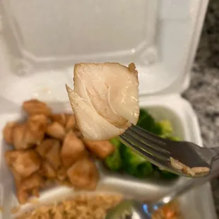 This chicken isn't right *gag*