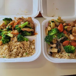 Yummy Chicken and Broccoli and Habatchi Chicken. New spot you must try