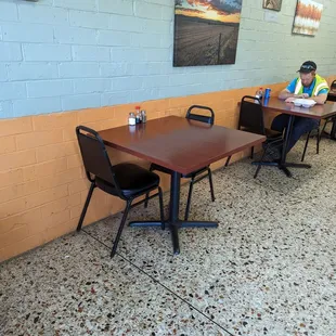 a man sitting at a table