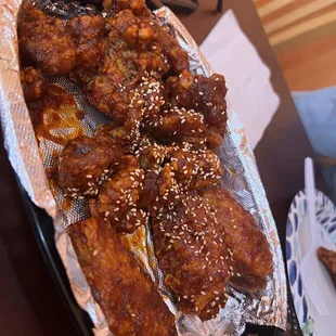 Spicy wings