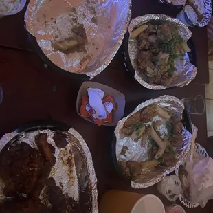 #1 Galbi Chicken (HALF) #3 Garlic & Jalapeno (FULL) #5 Spicy Chicken (HALF)