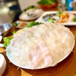 Halibut Sashimi